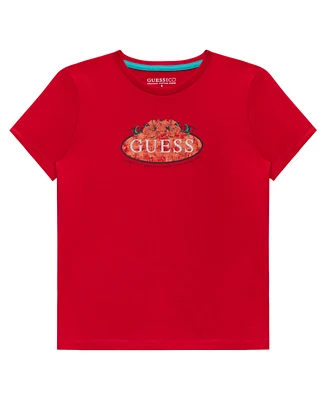 Guess Big Boys Short Sleeve Logo T-Shirt