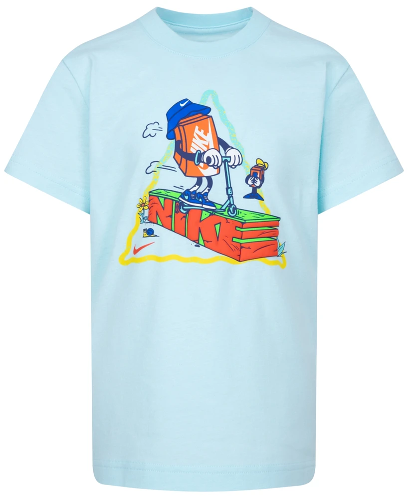 Nike Little Boys Boxy Scooter Graphic T-Shirt