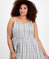 Absolutely Famous Trendy Plus Printed Midi Dress