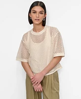 Dkny Women's Crochet Knit Top
