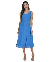 Jessica Howard Women's 2.Pc Jewel-Neck Midi Dress & Lace 3/4-Sleeve Jacket