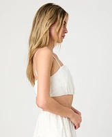 French Connection Women's Nomi Cotton Crop Top
