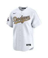 Nike Men's White Los Angeles Dodgers 2025 Gold Collection Limited Jersey