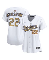 Nike Women's Clayton Kershaw White Los Angeles Dodgers 2025 Gold Collection Limited Jersey