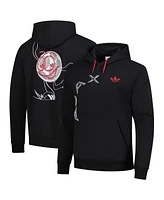 Adidas Men's Black Ajax Culture Wear Graphic Pullover Hoodie