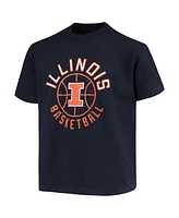 Champion Big Boys and Girls Navy Illinois Fighting Illini Basketball T-Shirt