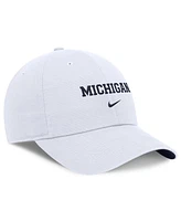 Nike Men's White Michigan Wolverines Club Adjustable Hat