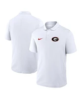Nike Men's White Georgia Bulldogs Primetime Victory Primary Logo Performance Polo Shirt