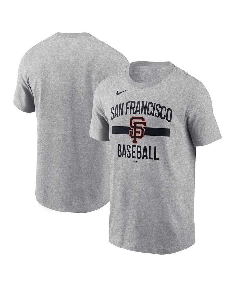 Nike Men's Heather Gray San Francisco Giants Arched T-Shirt