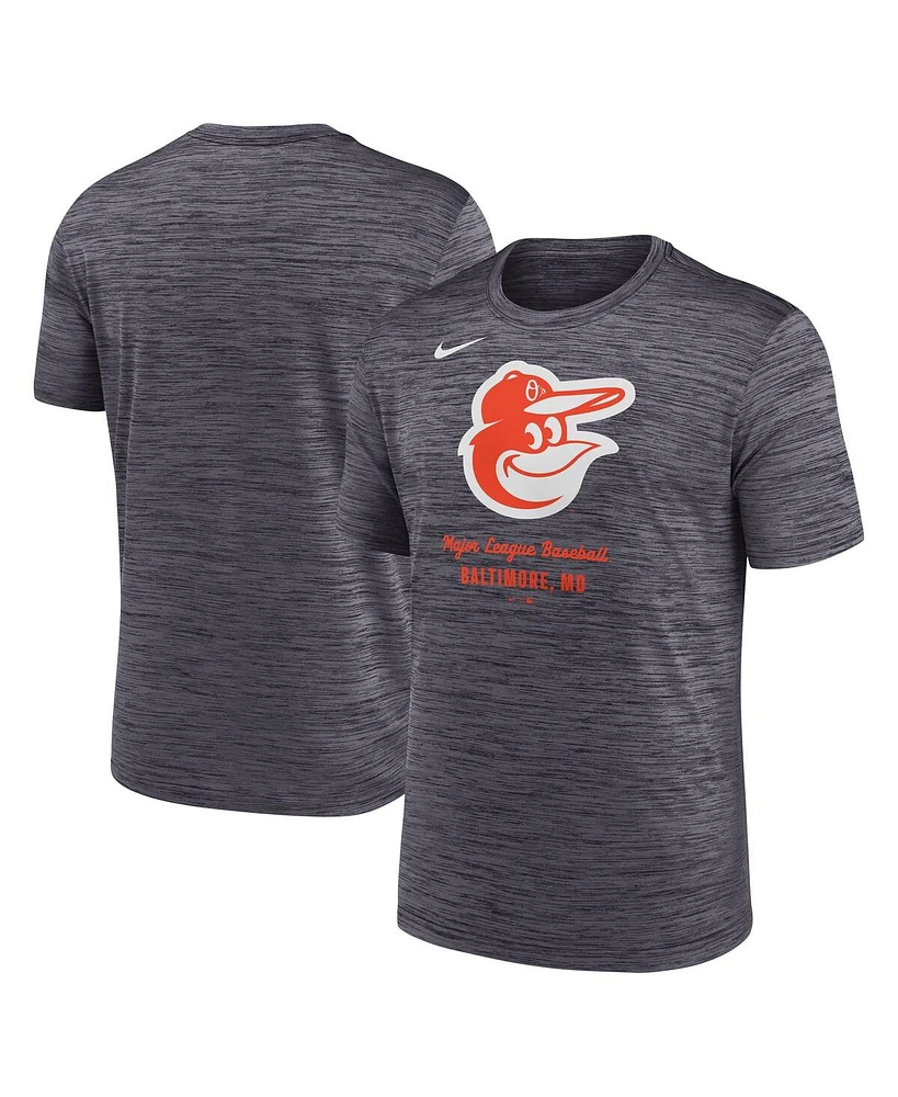 Nike Men's Gray Baltimore Orioles Velocity Performance T-Shirt