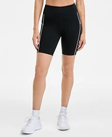 Id Ideology Women's Compression Piping Bike Shorts, Exclusively at Macy's