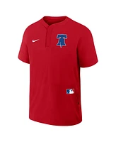 Nike Men's Red Philadelphia Phillies Authentic Collection Raglan Short Sleeve Windshirt