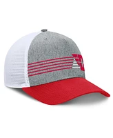 Fanatics Men's Heather Gray/Red Dayton Flyers Profile Trucker Adjustable Hat