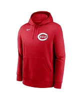 Nike Men's Elly De La Cruz Red Cincinnati Reds Player Name Number Club Pullover Hoodie