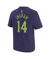 Nike Big Boys and Girls Brandon Ingram Purple New Orleans Pelicans 2024/25 City Edition Name Number T-Shirt