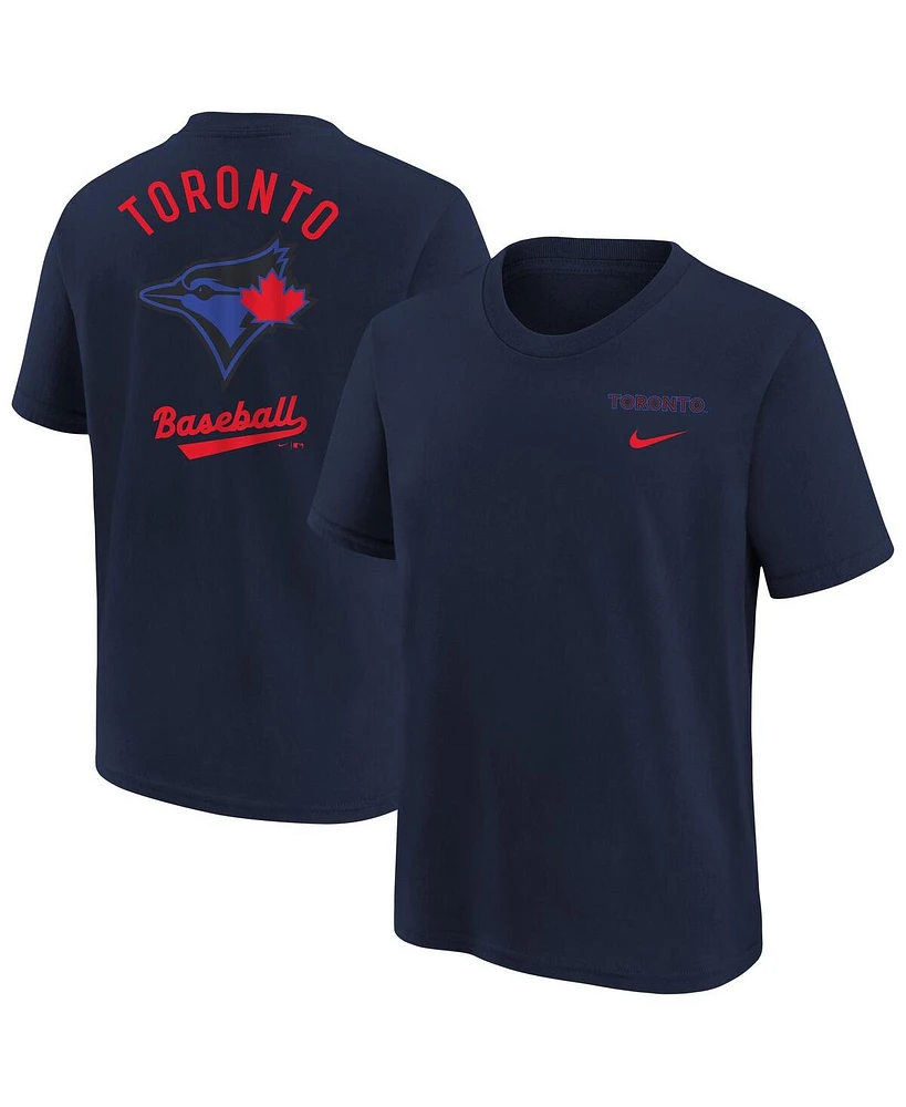 Nike Big Boys and Girls Navy Toronto Blue Jays City Connect T-Shirt