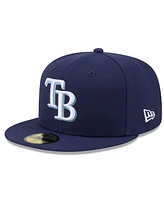 New Era Men's Navy Tampa Bay Rays 2025 Jackie Robinson Day 59FIFTY Fitted Hat