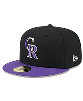 New Era Men's Black Colorado Rockies 2025 Jackie Robinson Day 59FIFTY Fitted Hat
