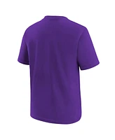 Jordan Big Boys and Girls Purple Los Angeles Lakers Essential Cities T-Shirt
