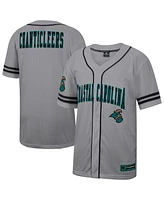 Colosseum Men's Gray Coastal Carolina Chanticleers Free Spirited Baseball Jersey