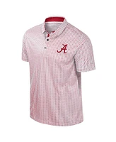Colosseum Men's Crimson Alabama Tide Big Tall Marty Rival Polo Shirt