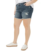 Silver Jeans Co. Plus Distressed Suki Shorts