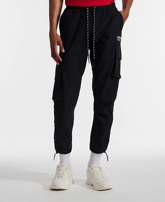 Ecko Unltd Men's Toggle Pouch Cargo Jogger Pants