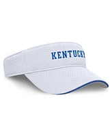 Nike Men's and Women's White Kentucky Wildcats 2025 Dugout Softball Ace Performance Adjustable Visor Hat