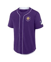 Fanatics Men's Purple Orlando City Sc Injury Time Baseball Jersey