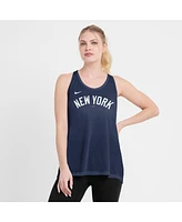 Nike Women's Navy New York Yankees Crisscross Performance Tank Top