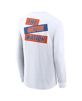 Jordan Men's White Florida Gators Two-Hit Classic Location Long Sleeve T-Shirt