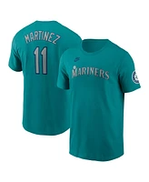 Nike Men's Edgar Martinez Aqua Seattle Mariners Cooperstown Collection Name Number T-Shirt
