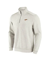 Tommy Bahama Men's Cream Baltimore Orioles Sport Tobago Bay Tri-Blend Half-Zip Sweatshirt