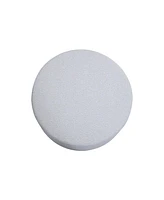 Versatile Round Boucle Table: Ottoman, Seat, End/Side Table