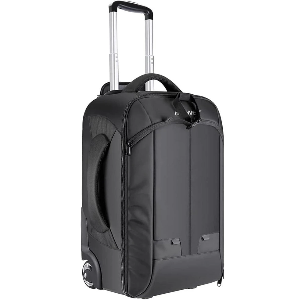 Neewer 2-in-1 Rolling Camera Backpack Trolley Case - Anti-Shock Detachable Padded Compartment