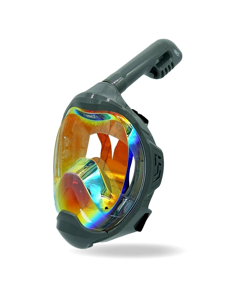 Moflow+ Gray Irridium Lxl - Enhanced Vision, Comfortable Fit, Adult Snorkeling