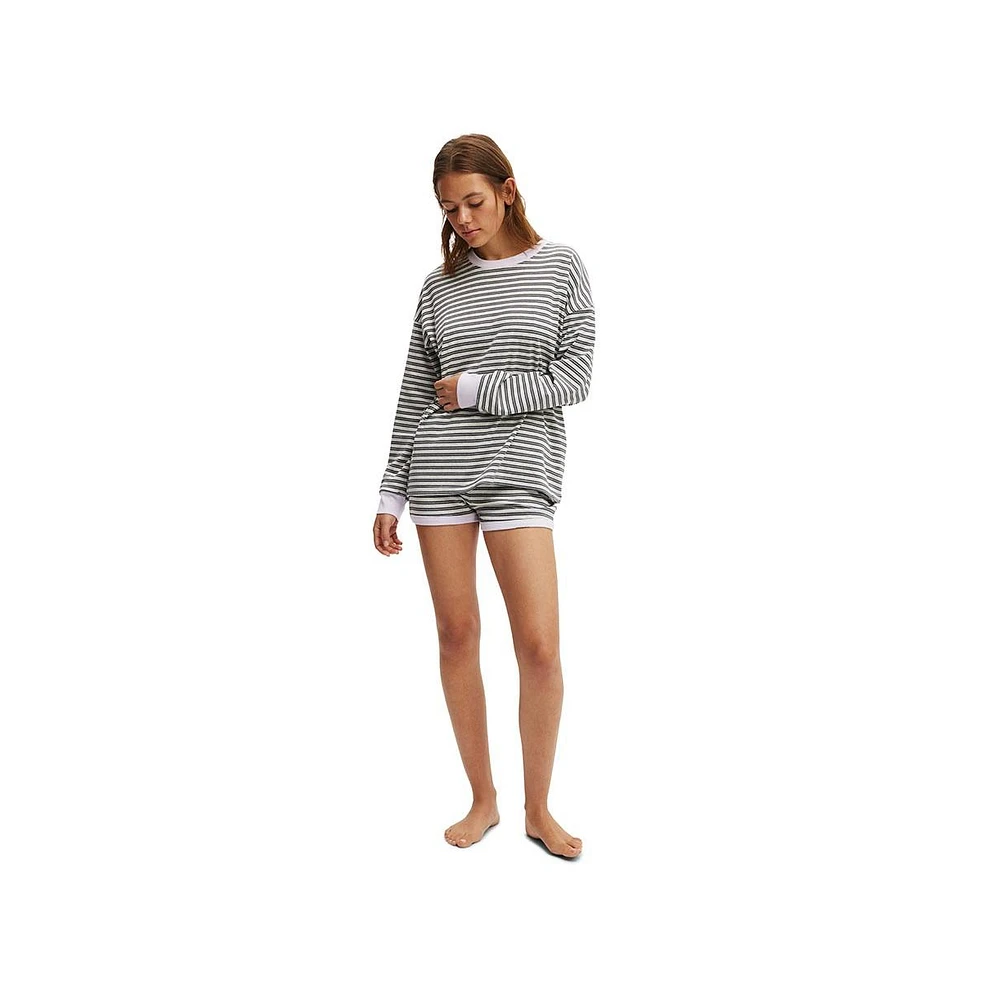 Cotton On Women's Stripe Lounge Long Sleeve