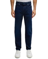 Boss by Hugo Men's Dark-Blue Soft Denim Regular-Fit Jeans