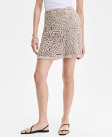 I.n.c. International Concepts Women's Cotton Crochet Skirt, Exclusively at Macy's