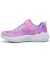 Skechers Little Girls' S-Lights: Eternal Heart Lights Light-Up Fastening Strap Casual Sneakers from Finish Line