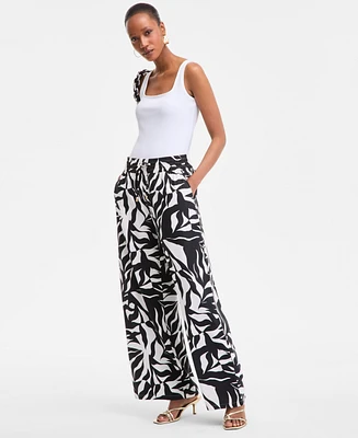 I.n.c. International Concepts Women's Printed Wide-Leg Pants, Exclusively at Macy's