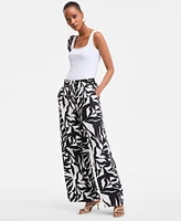 I.n.c. International Concepts Women's Printed Wide-Leg Pants, Exclusively at Macy's