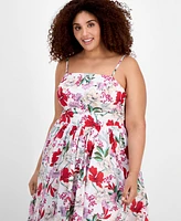 On 34th Plus Delicate Garden Maxi Dress, Exclusively at Macy's