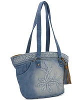 Patricia Nash Marconia Small Denim Tote Bag