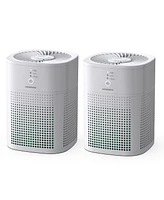 Morento Small Air Purifier with Essential Oil Diffuser for Bedroom, Up to 108 Sqft 2 Pack