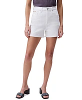 Calvin Klein Jeans Women's High-Rise Midi Denim Shorts