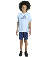adidas Big Boys 2-Piece Short Sleeve T-Shirt and Woven Shorts Set