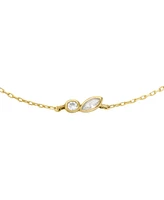 Fossil Gold-Tone Ellis Brass Station Chain Bracelet