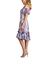 Tadashi Shoji Women's Breeze Floral Print Chiffon Dress