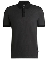 Boss by Hugo Men's Regular-Fit Micro-Pattern Polo